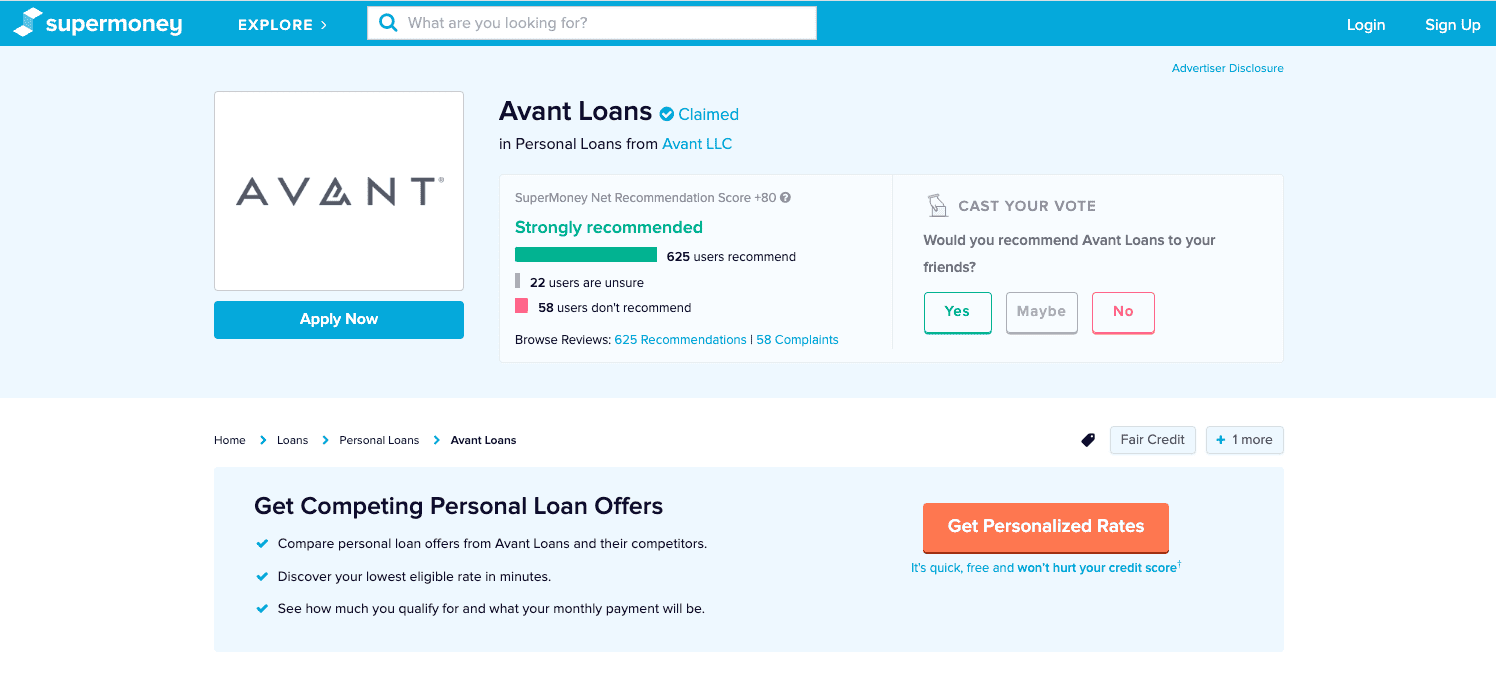 Avant Loans