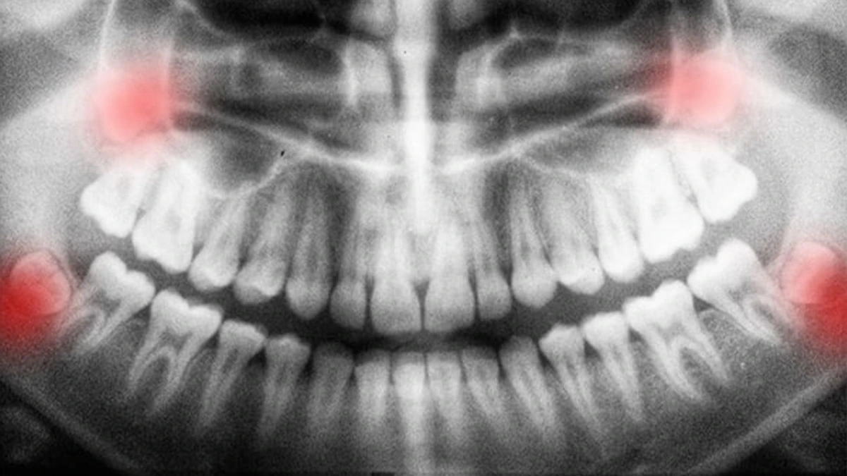 impacted wisdom teeth xray